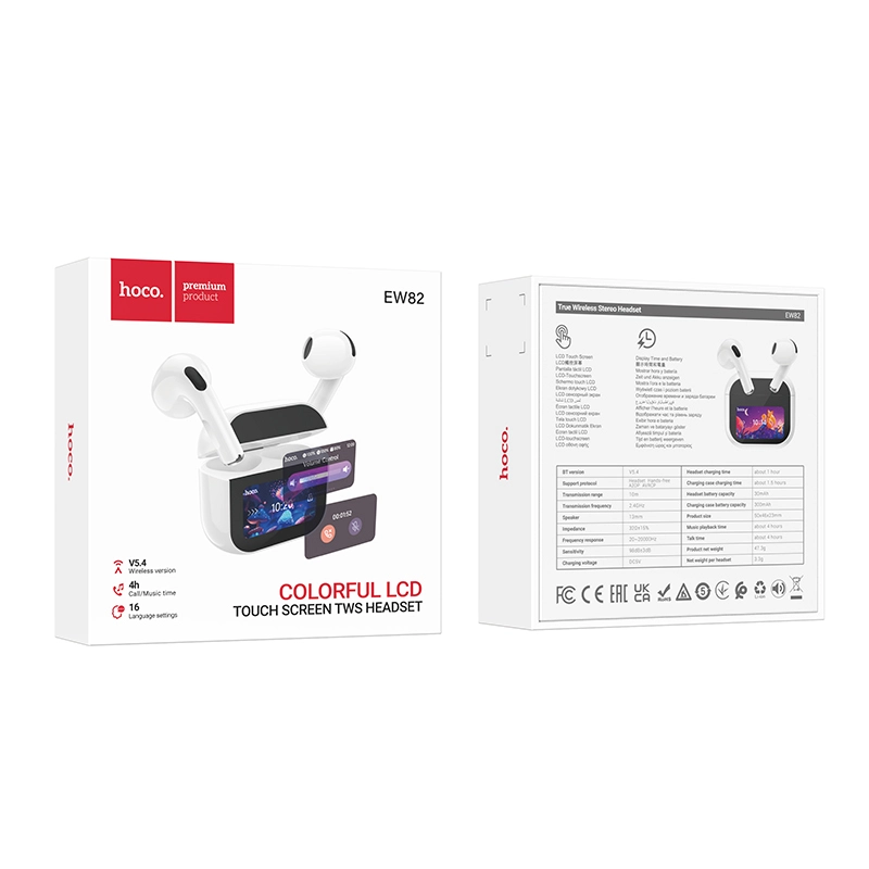 Hoco EW82 Touch Screen Bluetooth Earbuds | Hoco Bangladesh
