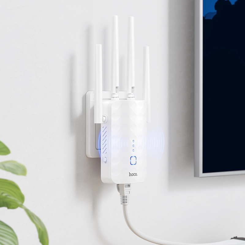 Hoco HI35 Wifi Repeater | WLAN/LAN Port (10/100Mbps) - Image 4