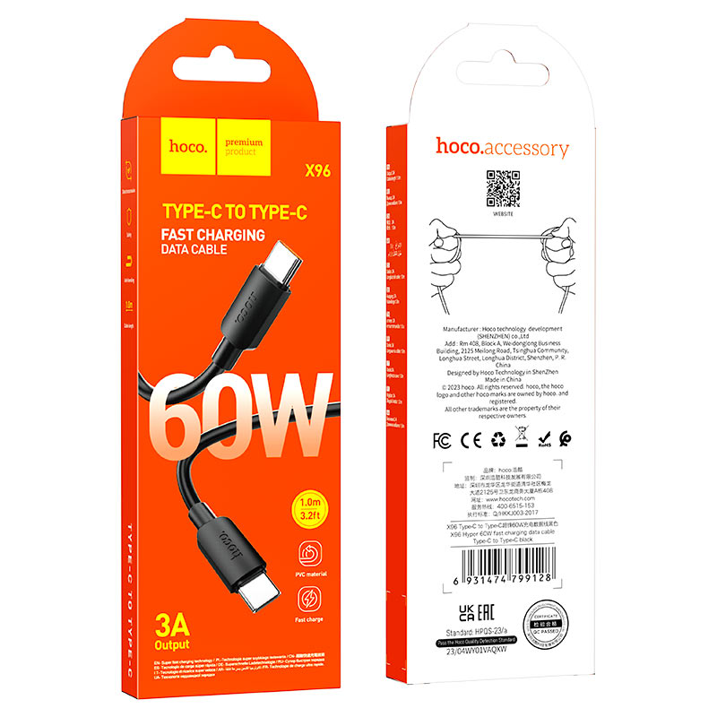 hoco-x96-hyper-60w-charging-data-cable-tc-tc